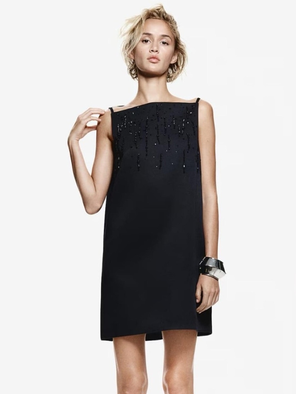 New H&M Embellished Sleeveless Mini
Dress